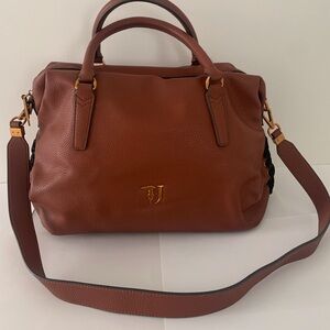 Brown Trussardi Jeans Boston Bag